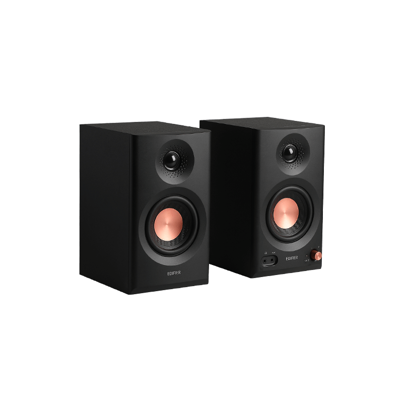 Edifier BOXE 2.0, RMS: 36W (2 x 18W), studio monitor, volum, bass, treble, intrare jack 6.35, MR3-BK - imagine 3