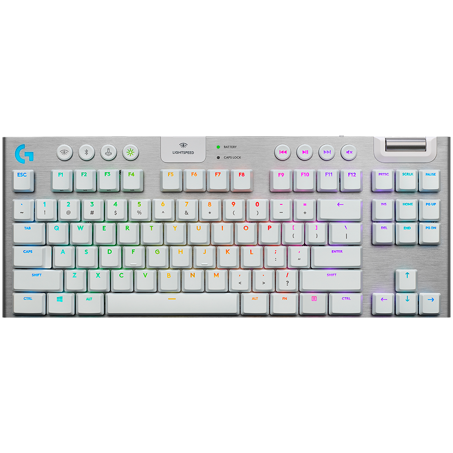 Logitech G915 X LIGHTSPEED TKL Wireless Gaming Keyboard - WHITE - US INTL - 2.4GHZ/BT, 920-012737