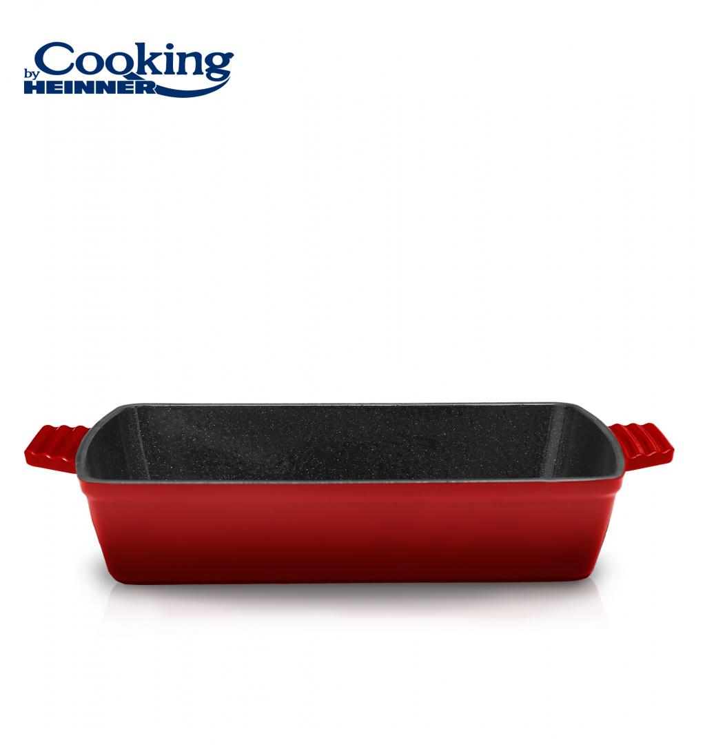 HEINNER TAVA FONTA EMAILATA, 33x23x7 CM, RED LINE, COOKING BY, HR-KN-TV33