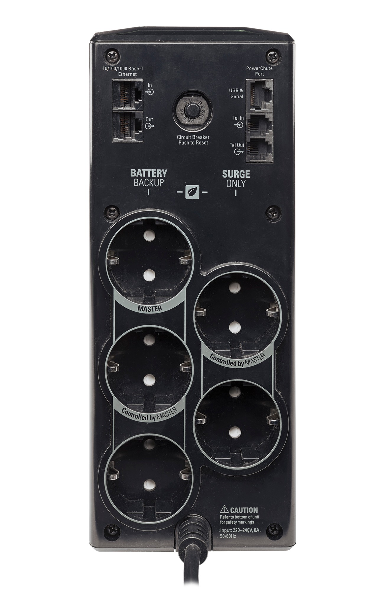 APC UPS Back-UPS RS Line Int. cu manag,mini tower,900VA/540W,AVR,Schukox5, LCD,1-20 min., BR900G-GR - imagine 2