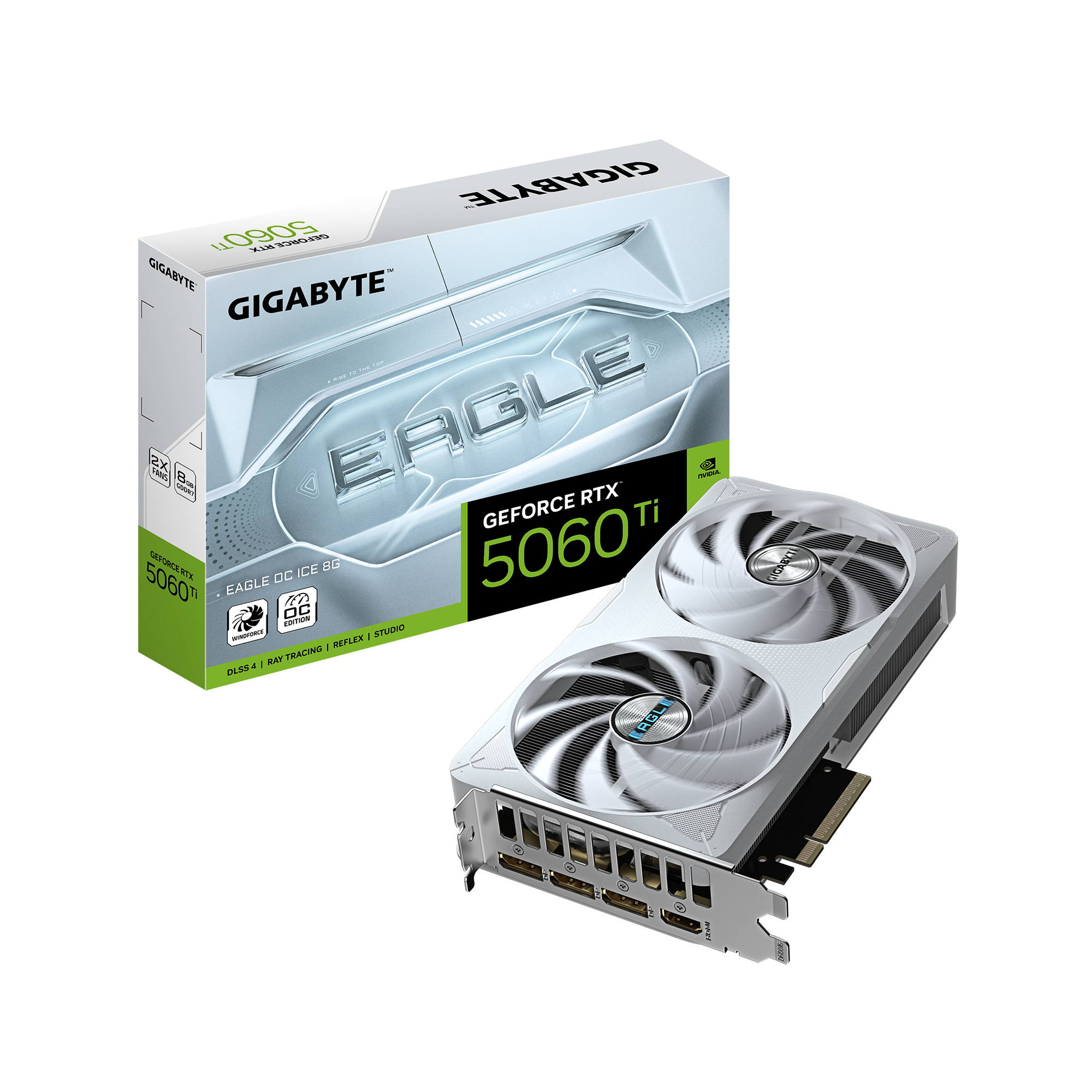Gigabyte GeForce RTX 5060 Ti EAGLE OC ICE 8GB GDDR7 3xDP 1xHDMI VGA, GV-N506TEAGLEOC ICE-8GD