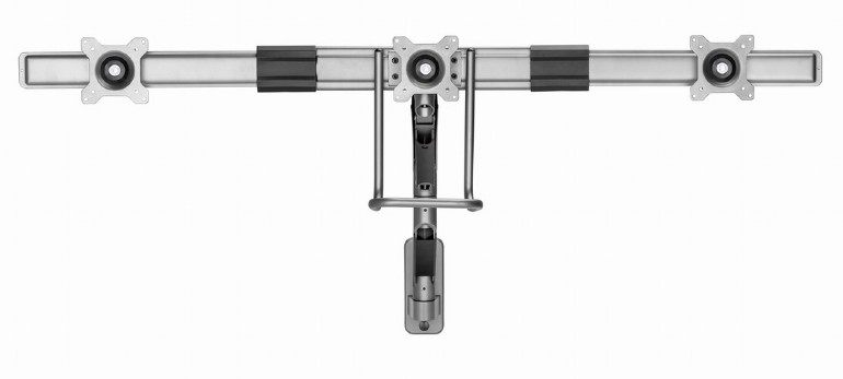 Gembird SUPORT de perete, pt 3 TV/monitor plat, diag. max 17 - 27, rotatie, inclinare, MA-WA3-01