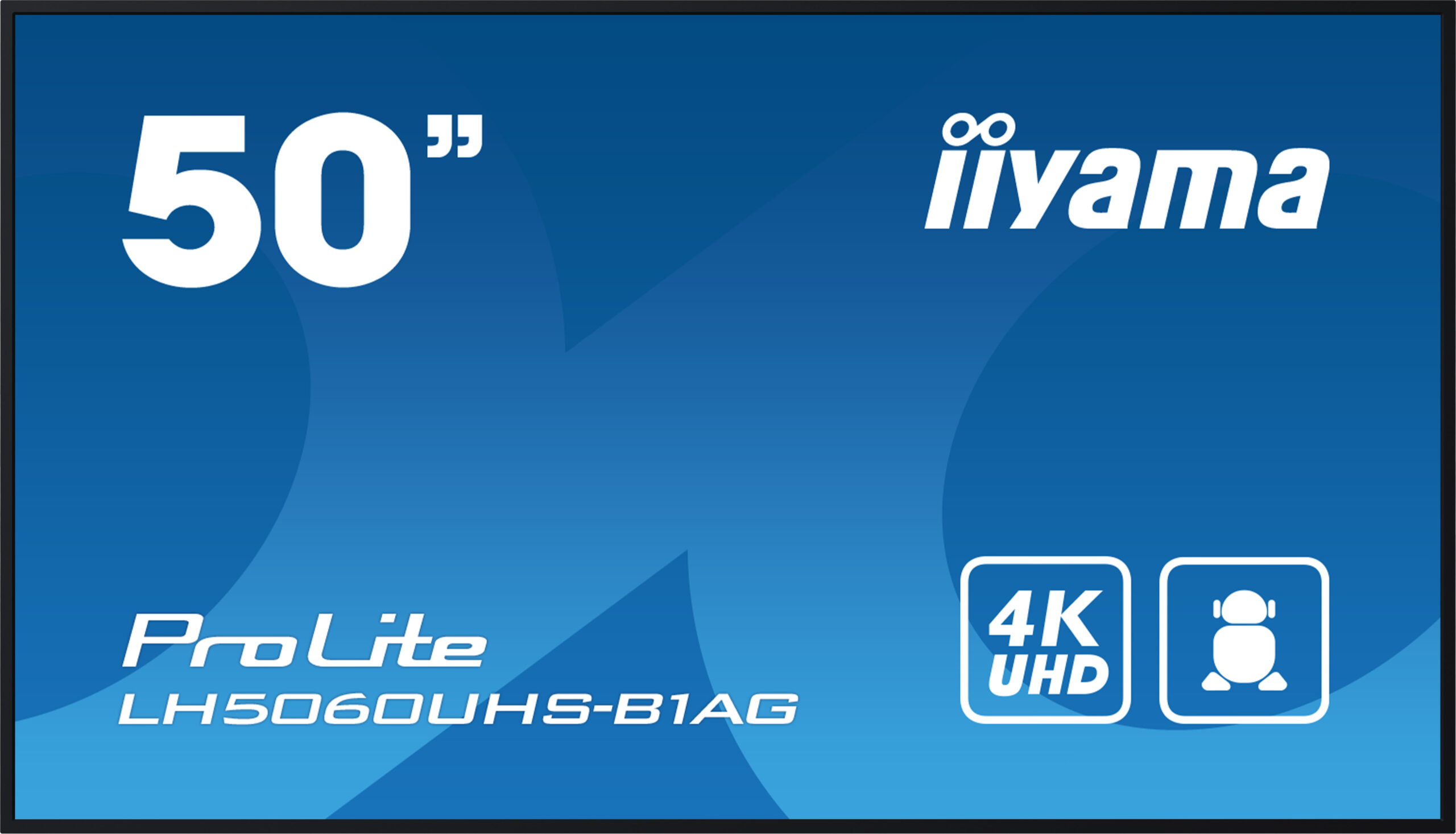 Iiyama LFD 50 4K UHD professional digital signage 3840x2160 16:9 500 cd/m2 1200:1, LH5060UHS-B1AG - imagine 2