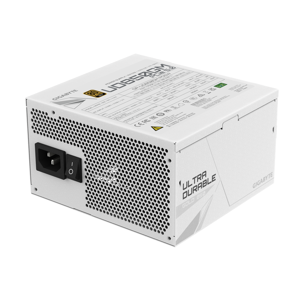 Gigabyte SURSE 850W, 80 Plus Gold, ATX 3.0, Full Modulara, Alb, GP-UD850GM PG5W - imagine 2