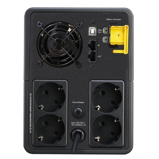 APC UPS, Line int., mini Tower, 1200 W, AVR, Schuko x 4, LED, back-up 1 - 10 min., BX2200MI-GR - imagine 4