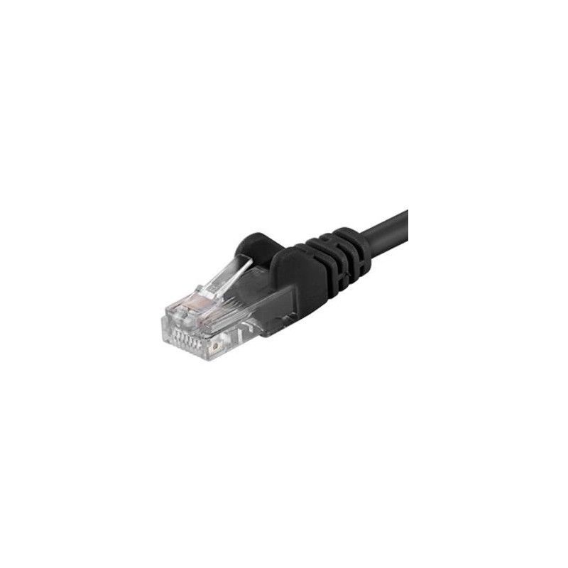 PremiumCord Patchcord UTP RJ45-RJ45 Cat.5e 5m, negru, UTP-5E-5-BK