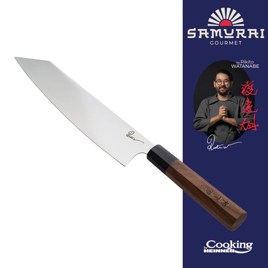 HEINNER CUTIT GYUTO 23 CM, RIKITO WATANABE, SAMURAI GOURMET, COOKING BY, HR-EVI-R23