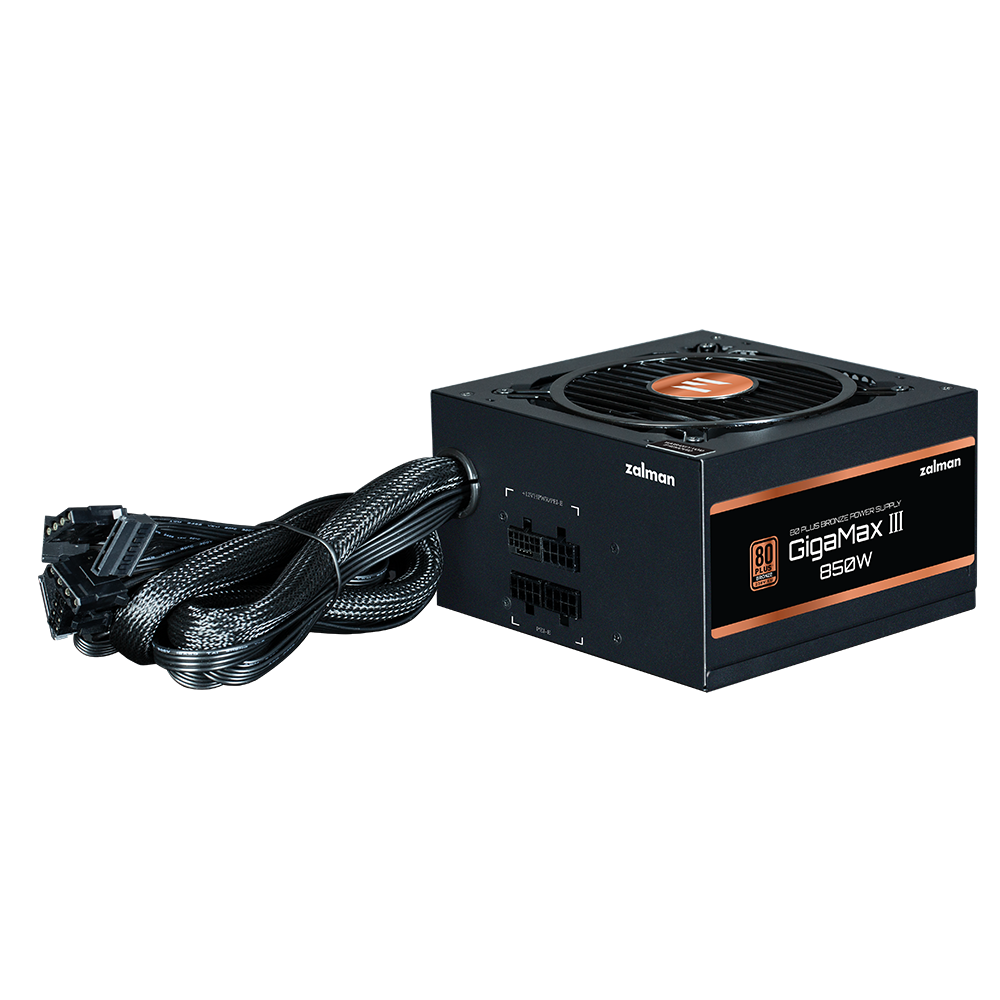 Zalman SURSA "GV3", 850W, certificare 80 Plus Bronze, non-modular, fan 120mm, negru, ZM850-GV3 - imagine 2
