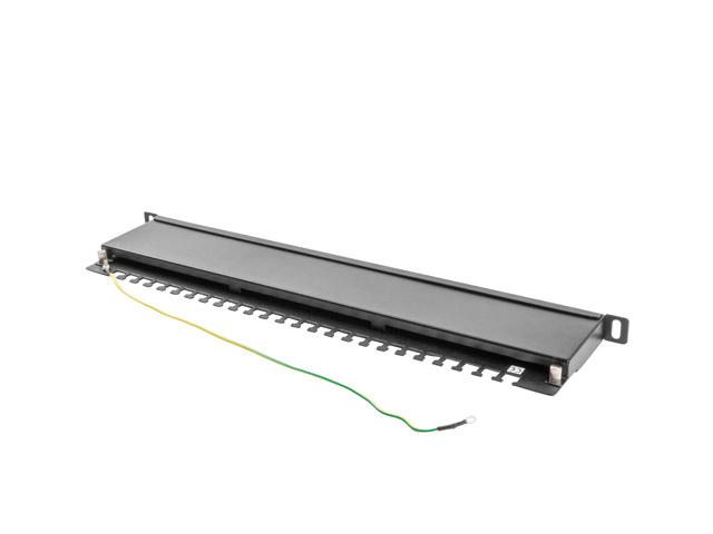 Lanberg Patch panel 24 port. 0,5U Cat.5e FTP ng, PPS5-0024-B
