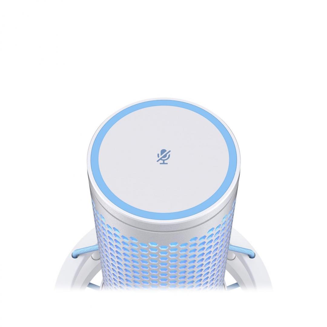 HP Microfon HyperX QuadCast 2 Frost, tip Condenser, USB, LED backlight, noise reduction, AN1D9AA - imagine 5