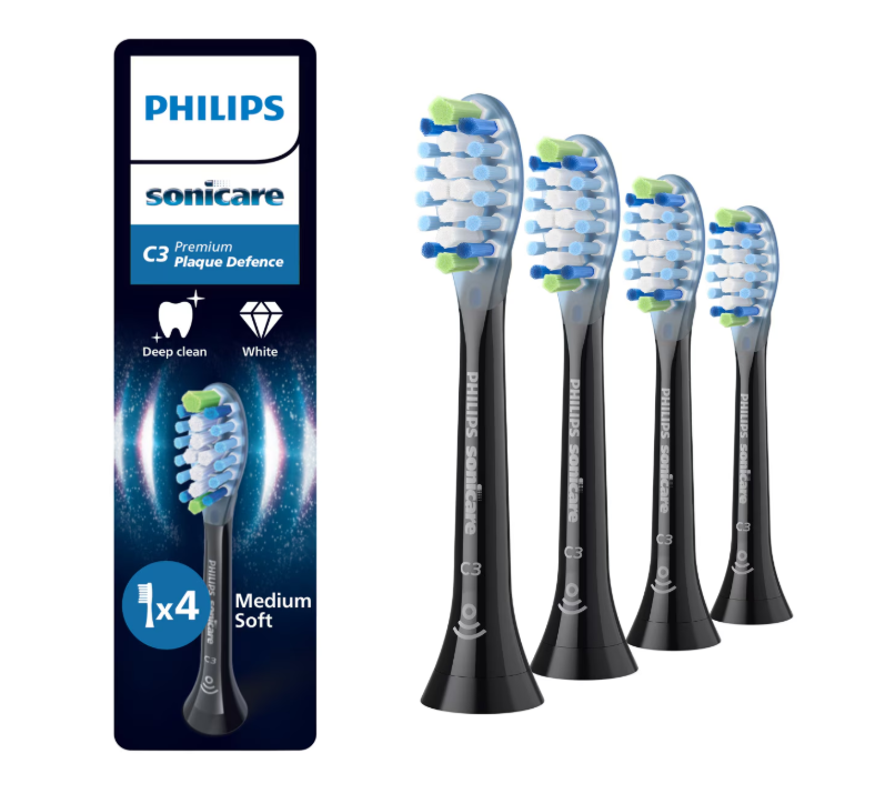 PHILIPS Rezerve Sonicare Plaque Defence, Pachet de 4 capete de periere, Standard, HX9044/88