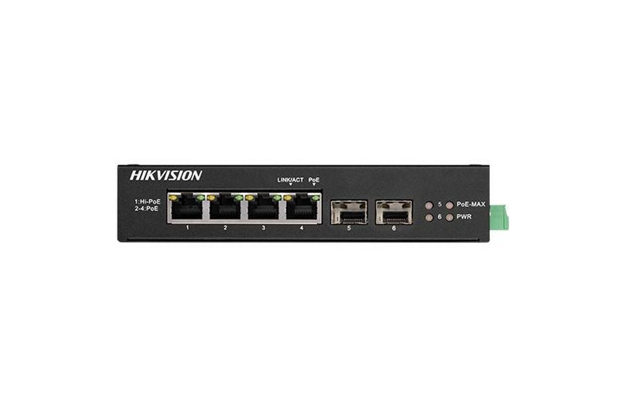 HIKVISION Switch, 4-Port, PoE, DS-3T0506HP-E/HS