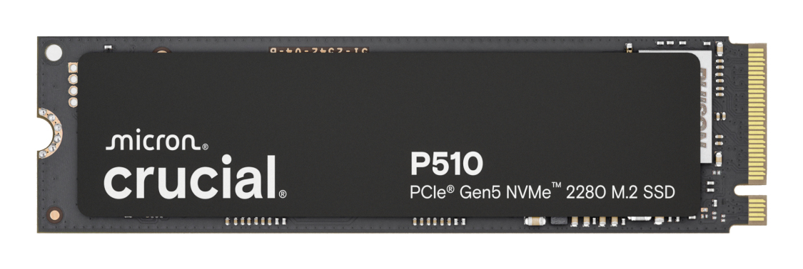 Crucial P510 2TB PCle Gen5 NVMe 2280 M.2 SSD, CT2000P510SSD8