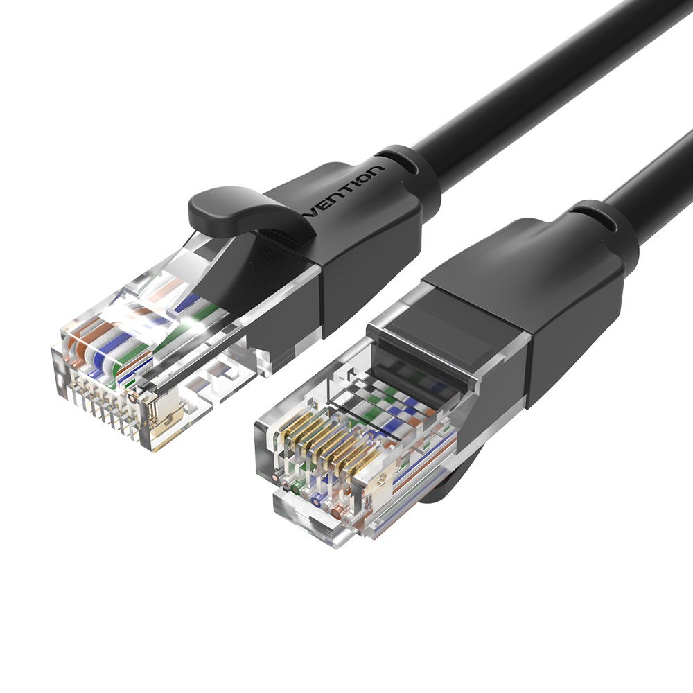 Vention Patch cord UTP, Cat. 6, RJ-45 (T) la RJ-45 (T), 20m, AWG 26, 1000Mbps, negru, IBEBQ
