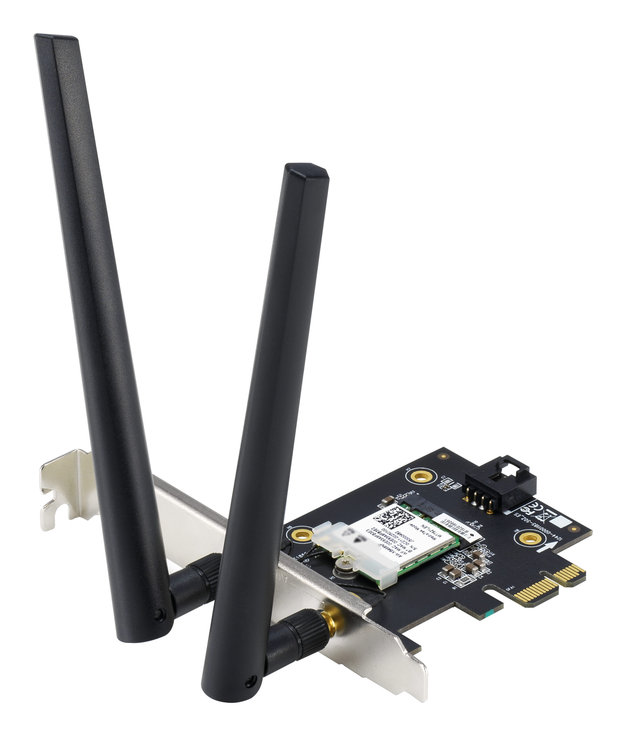 Asus AX1800 Dual Band PCI-E WiFi 6 (802.11ax). Bluetooth 5.2, WPA3, 90IG07A0-MO0B00