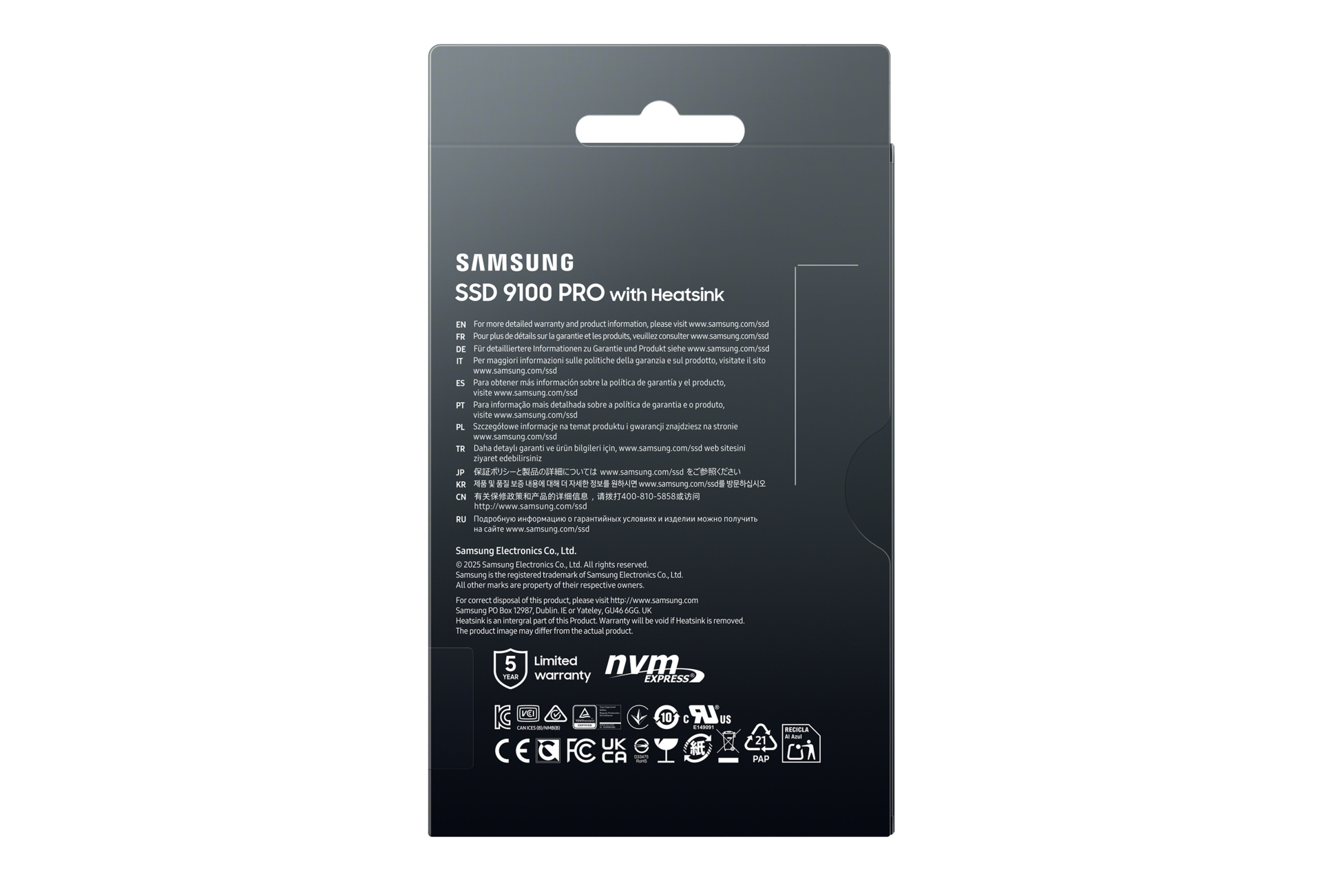 Samsung 9100 PRO SSD Heatsink NVMe M.2 4TB PCIe 5.0 14.800 MB/s Read 13.400 MB/s Write, MZ-VAP4T0CW - imagine 10