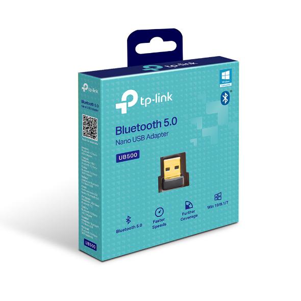 TP-LINK Adaptor USB Nano Bluetooth 5.0, Bluetooth 5.0 compatibilă cu Bluetooth, UB500