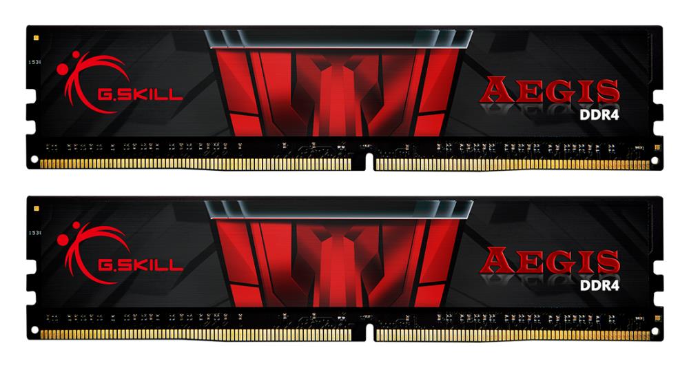 G.Skill Memorie DDR - gaming Aegis DDR4 16GB frecventa 2666 MHz, 8GB x 2 module, F4-2666C19D-16GIS