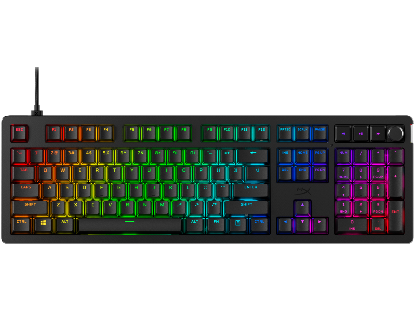 HP Tastatura Mecanica Gaming HyperX Alloy Rise, RGB, USB, Negru, 7G7A3AA#ABA