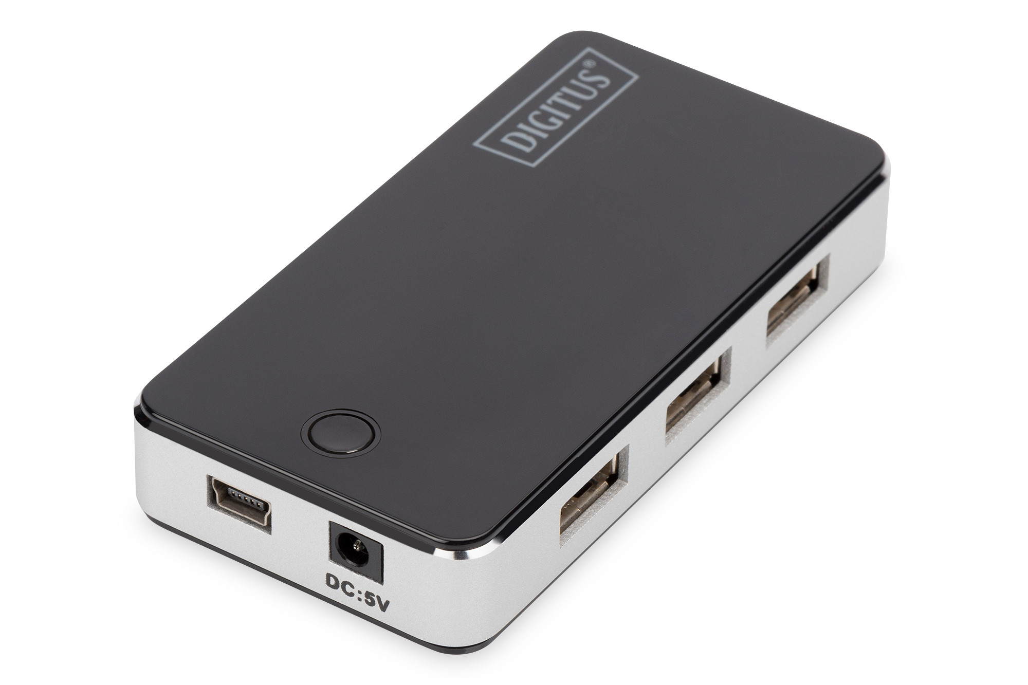 Digitus 7-Port USB 2.0 Hub Active/bk, DA-70222