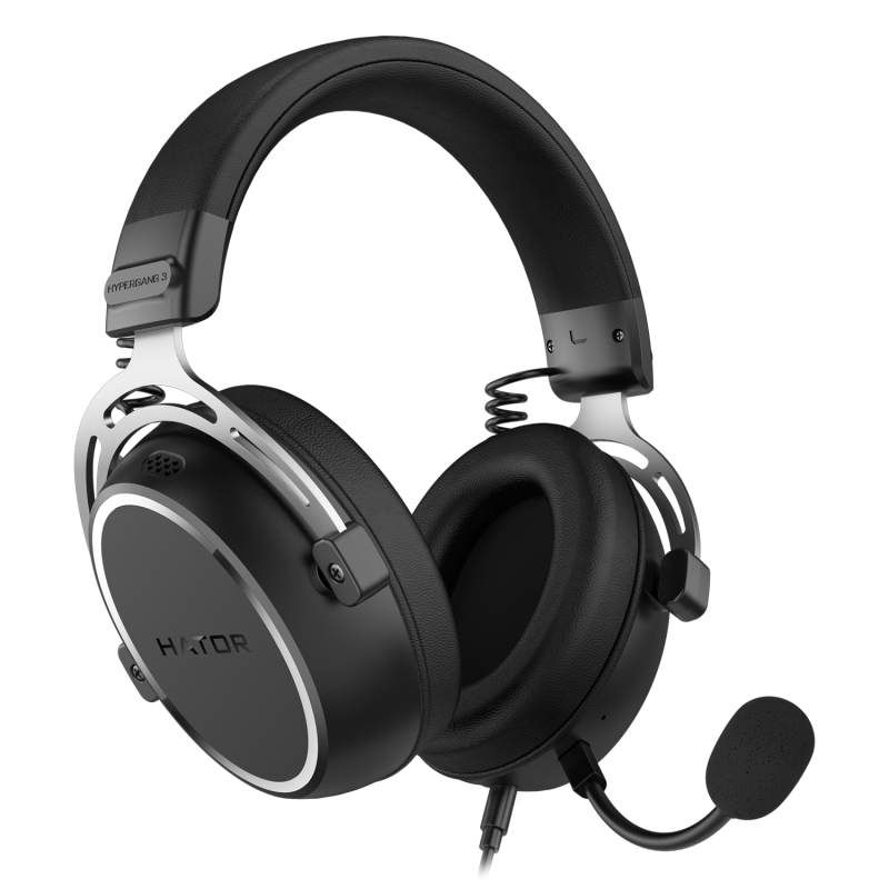 HATOR Casti Gaming Head-band HYPERGANG 3 Hi-Res, Wired, Negru, ESH05