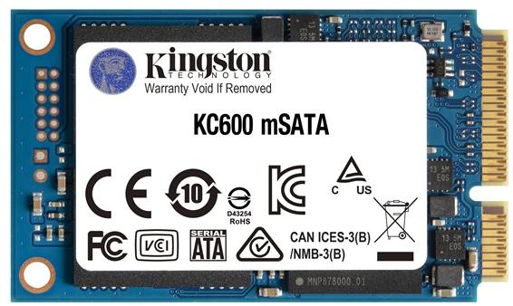 Kingston SSD SKC600MS, 1TB, mSATA, S-ATA 3, 3D TLC Nand, R/W: 550/520 MB/s, SKC600MS/1024G