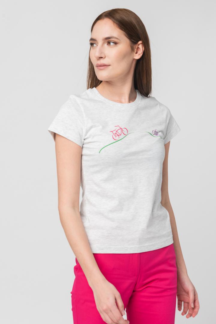 PEGAS TRICOU CASUAL BICICLETE FAMILIE FEMEI LIGHT GREY-XS, PS2122-01-1-BF-XS