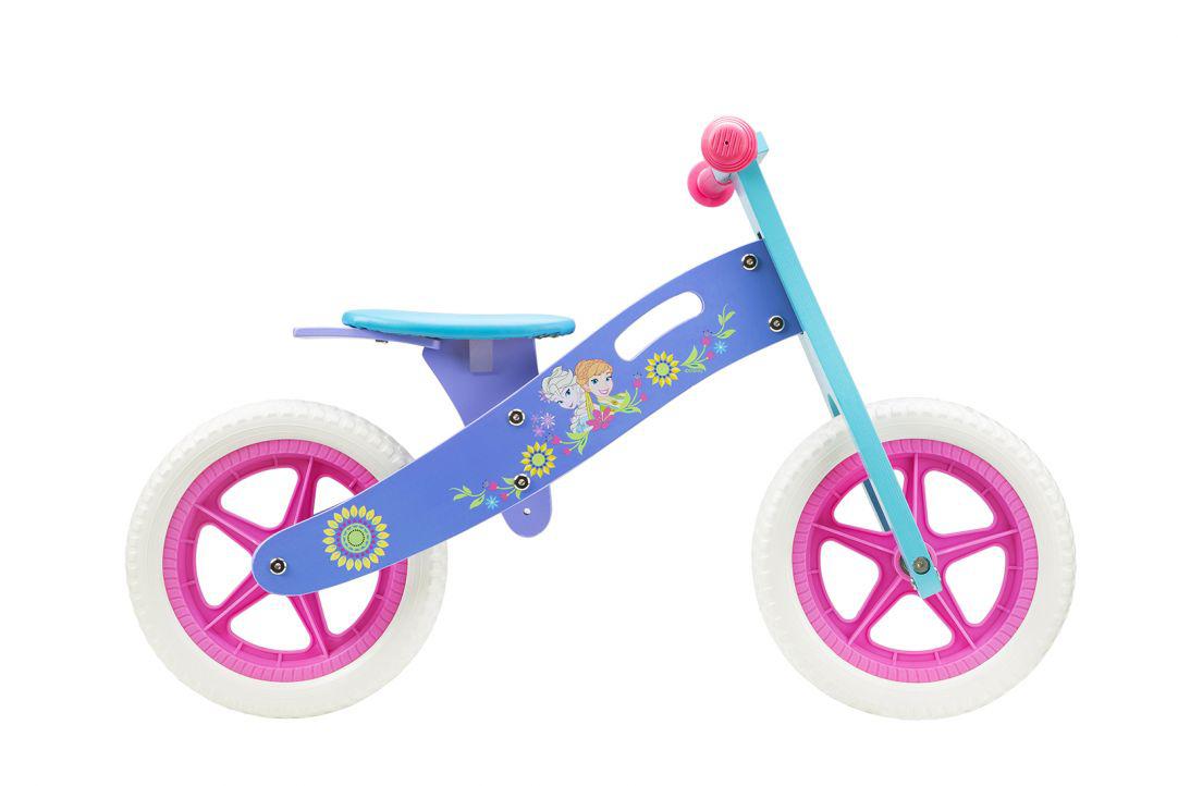 PEGAS WOODEN BALANCE BIKE, SEVEN, MODEL FROZEN, 12 INCH, MOV BLUE, DIS-9907-WBFR02