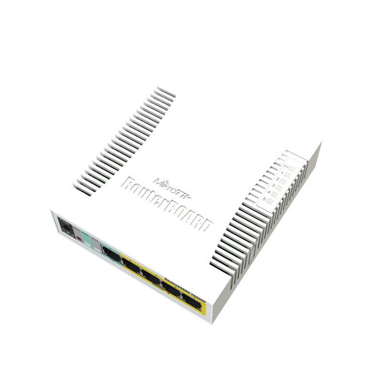 Mikrotik NET SWITCH 5PORT 1000M 1SFP/, CSS106-1G-4P-1S