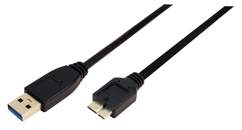 Logilink CABLU alimentare si date, USB 3.0 (T) la Micro-USB 3.0 (M), 1m, negru, CU0026