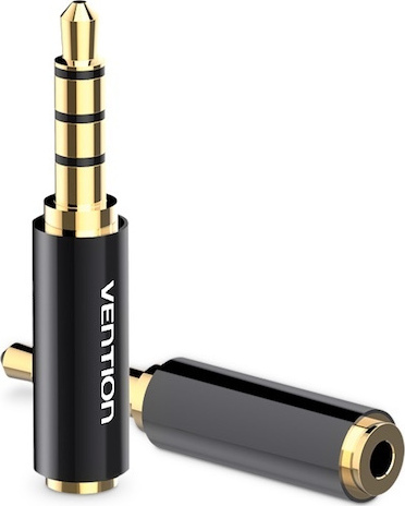 Vention Adaptor audio, Jack 3.5mm (T) la Jack 2.5mm (M), 2.1 canale, conectori auriti, negru, BFBB0