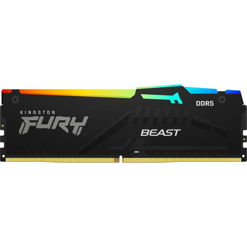 Kingston Memorie DDR DDR5 16GB frecventa 5200 Mhz, 1 modul, radiator, iluminare RGB, KF552C40BBA-16