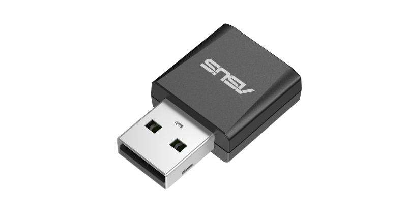 ASUS Tri-band WiFi 7 Nano USB Adapter, 6GHz band, support 4096-QAM, Plug and play, USB-BE92 NANO