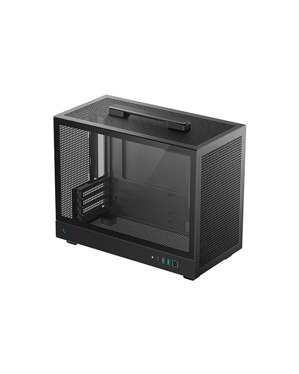 Deepcool CARCASA gaming CH160 PLUS, mini tower, mini-ITX, fara sursa, sticla, R-CH160-BKNGM0-G