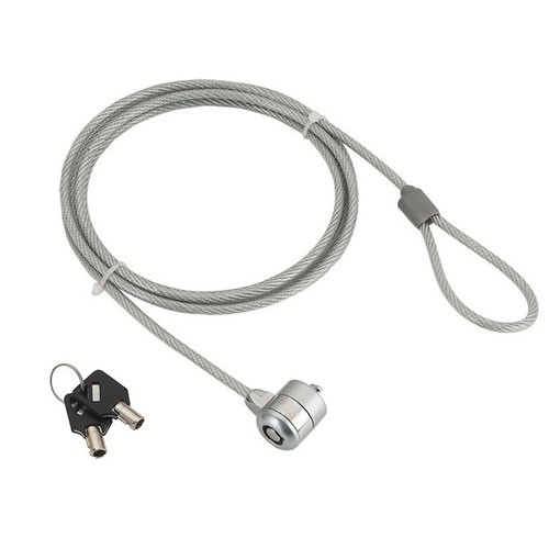 Gembird CABLU securitate pt. notebook, slot standard, cheie standard, 1.8m, cablu otel, LK-K-01