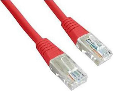 Gembird PATCH CORD UTP Cat5e, cupru-aluminiu, 3 m, rosu, AWG26, /45505699, PP12-3M/R