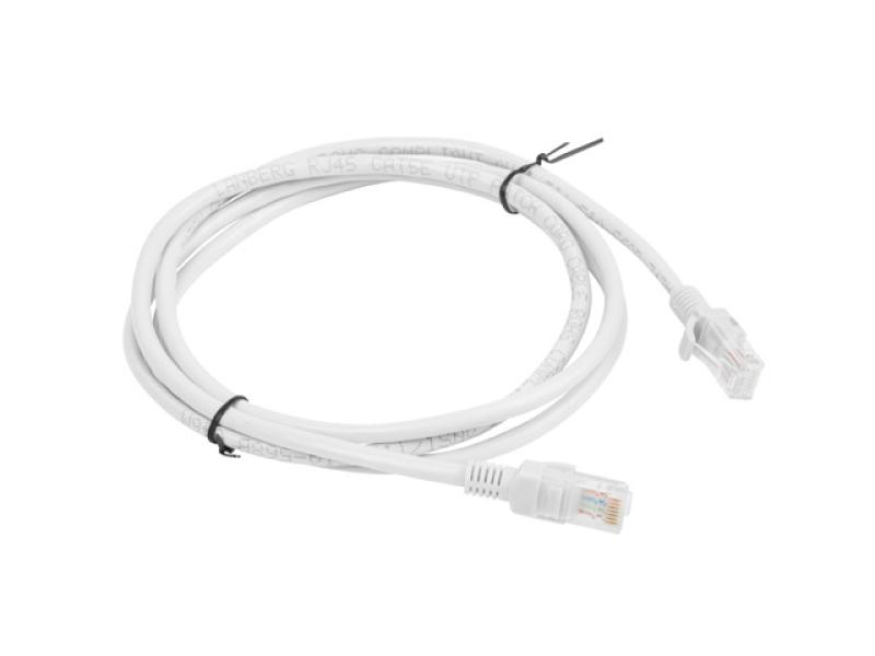 LANBERG Patch cord Cat.6 UTP 1,5 m gri, Fluke Passed, PCU6-10CC-0150-S
