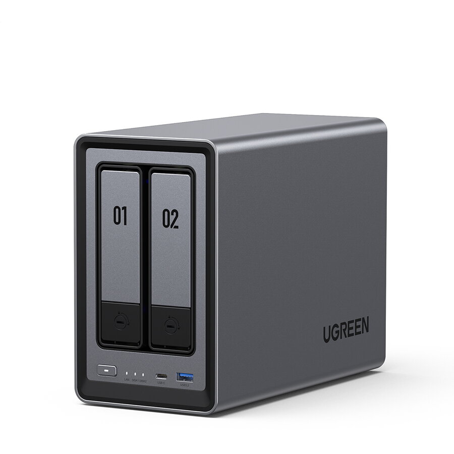 UGreen NAS DXP2800, CPU 3.40 GHz, RAM DDR5 8Gb max 16Gb, SATA 32 Tx2 si M.2 8Tx2, LAN 2.5Gbx1, 25369
