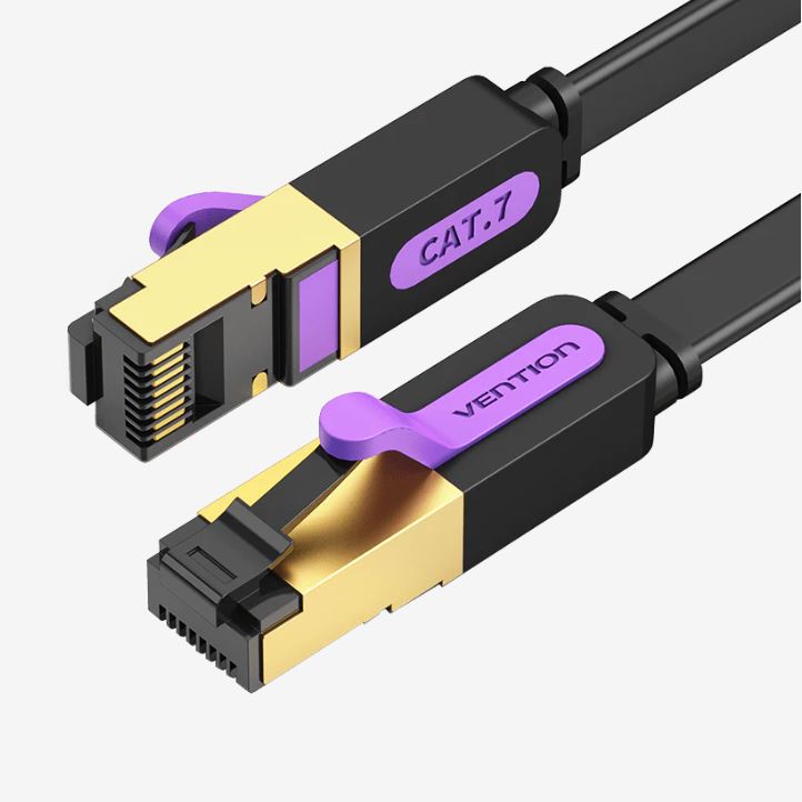 Vention Patch Cord STP, Cat. 7, 0.5m, flat cable, conductor cupru, viteza max transfer 10, ICABD