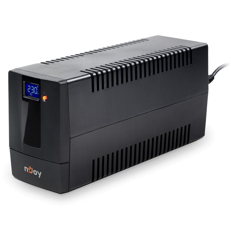 Njoy UPS HORUS, Line int., mini Tower, AVR, Schuko x 2, display LCD, back-up 1, PWUP-LI080H1-AZ01B - imagine 2
