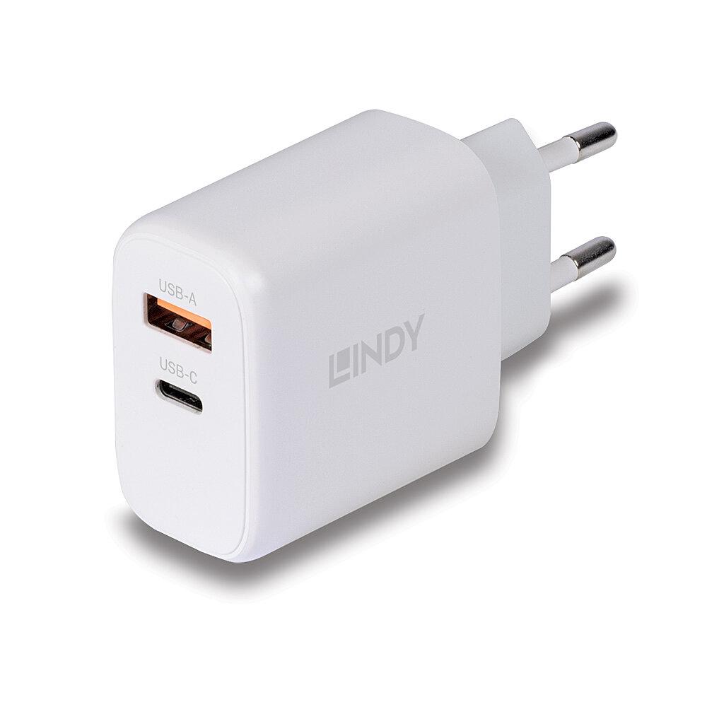 Lindy Incarcator USB Type-A & C 65W, LY-73428