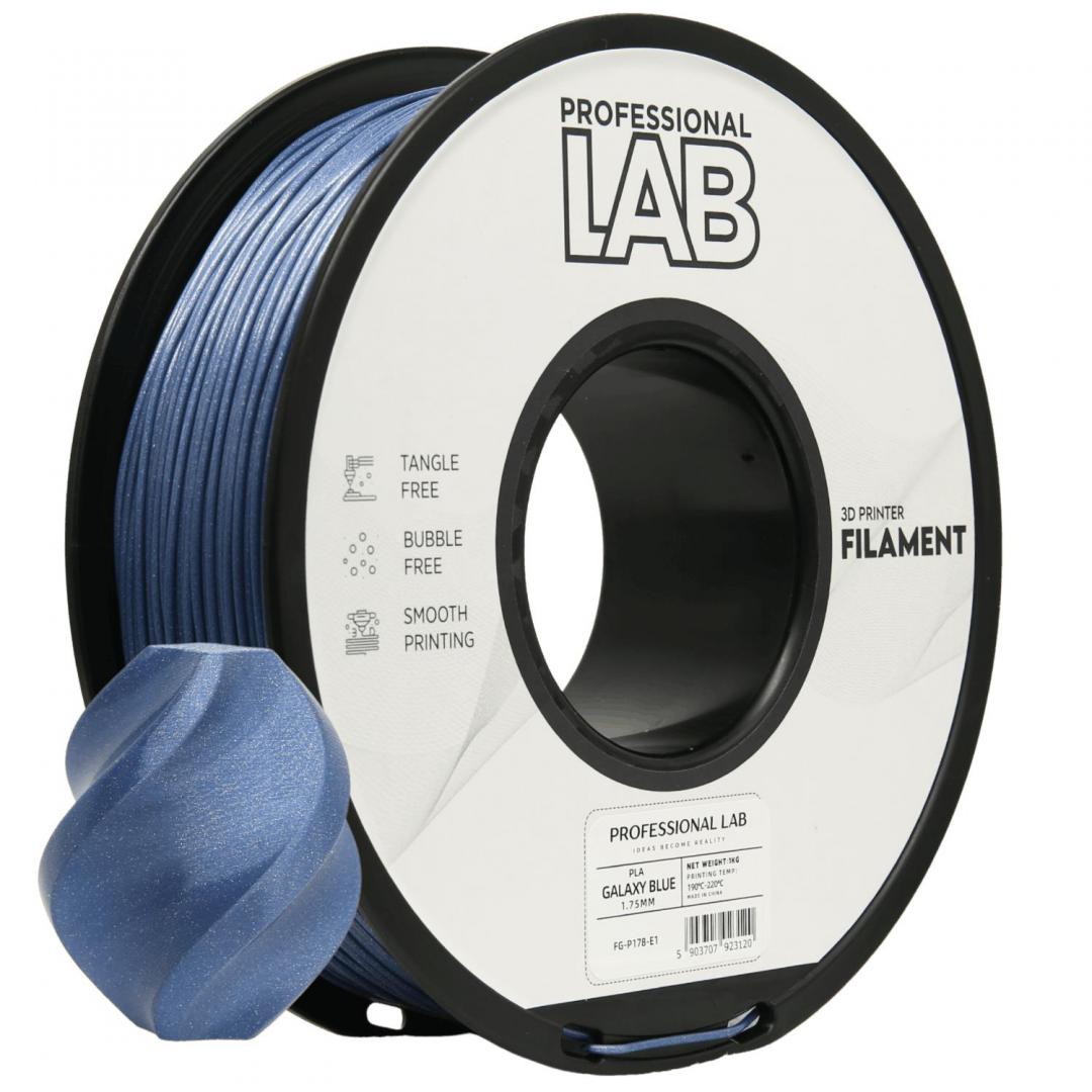 PROFESSIONAL LAB PROF. LAB 3D FILAMENT 1KG, Diametru: 1.75mm, Greutate: 1kg, PLA GALAXY BLUE