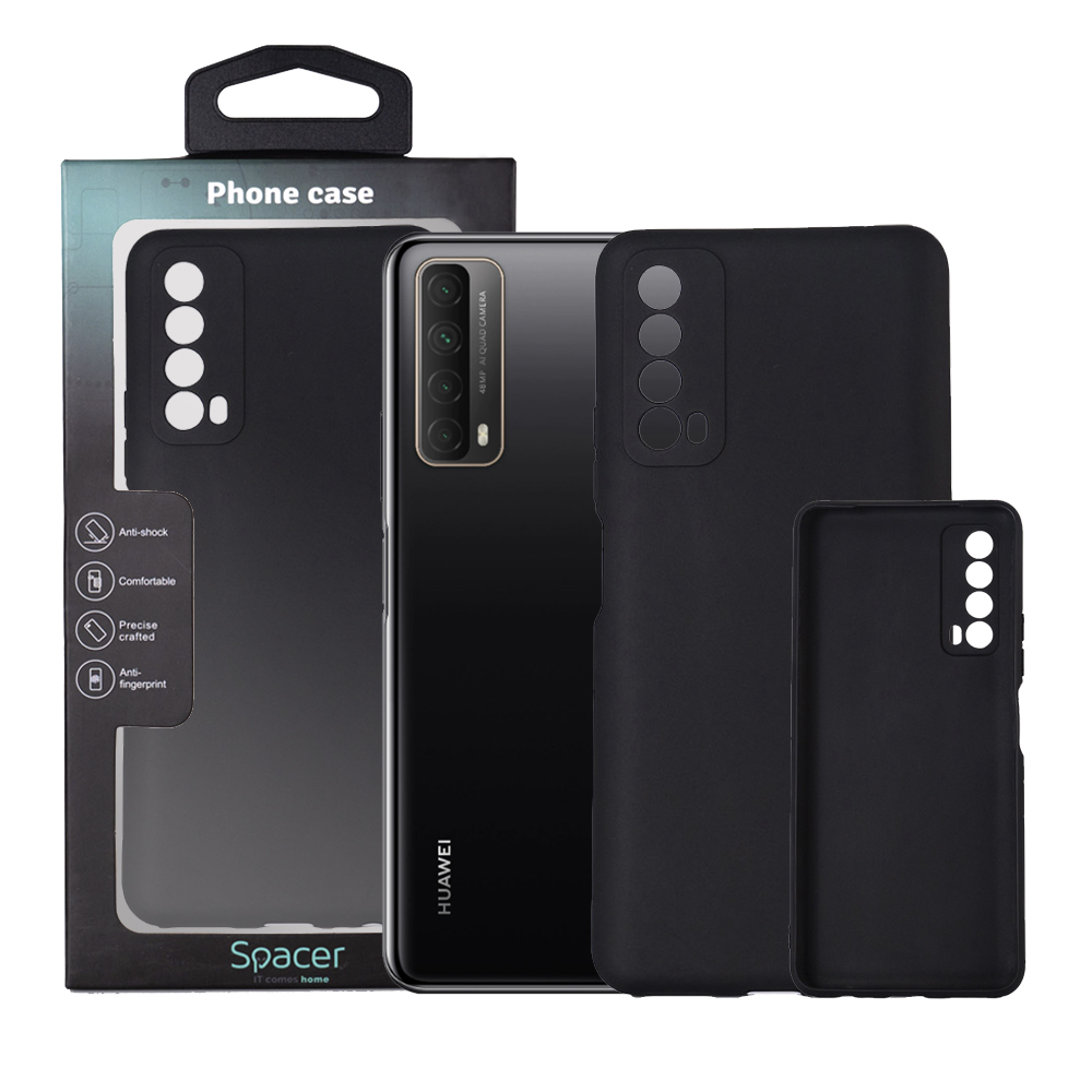 SPACER Husa Huawei telefon P Smart, negru, tip back cover, material flexibil TPU, SPPC-HU-P-S-TPU