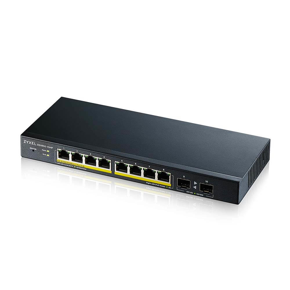 ZyXel GS1900-10HP GBE POE SWITCH L2, GS1900-10HP-EU0102F