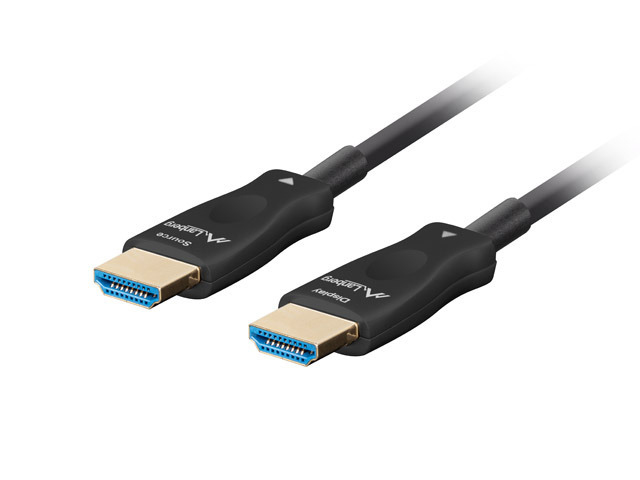 Lanberg Cablu HDMI M/M v2.1 30 m optic negru AOC, CA-HDMI-30FB-0300-BK