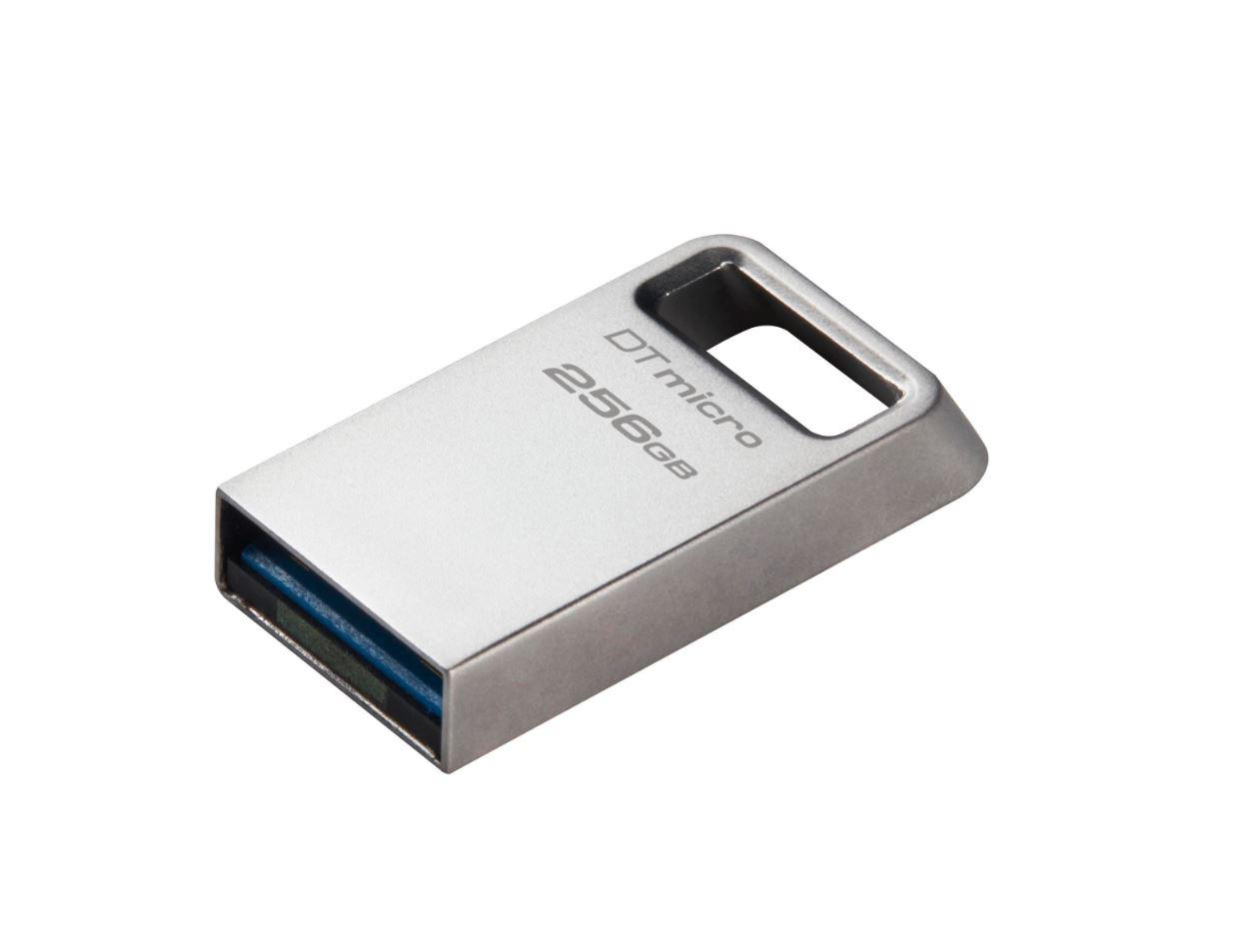 KINGSTON Memorie USB DataTraveler Micro 256 GB, USB 3.2, Argintiu, DTMC3G2/256GB - imagine 2
