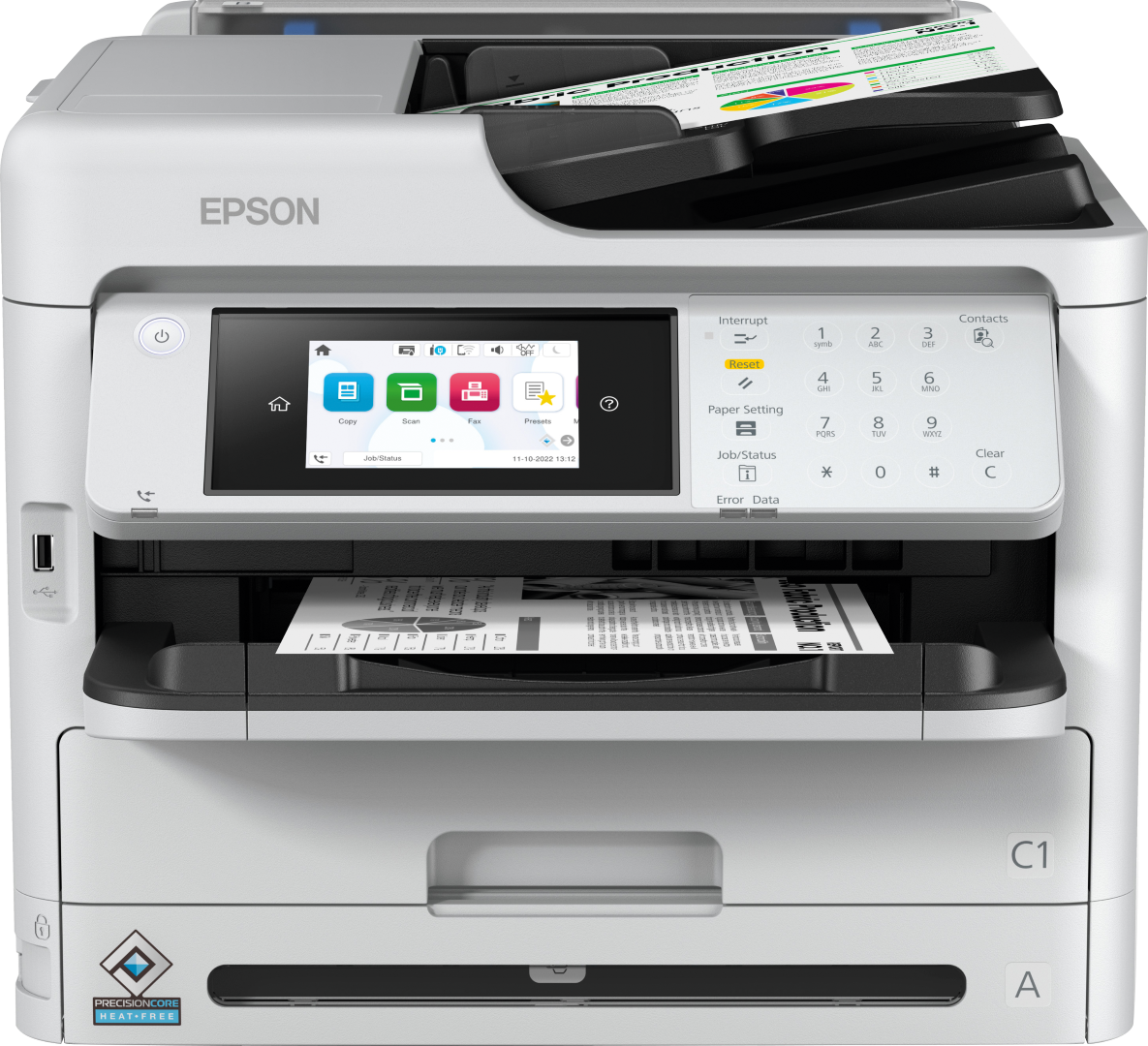 EPSON Multifunctional inkjet WorkForce Pro WF-M5899DWF, format A4, Monocrom, Duplex, USB, C11CK76401