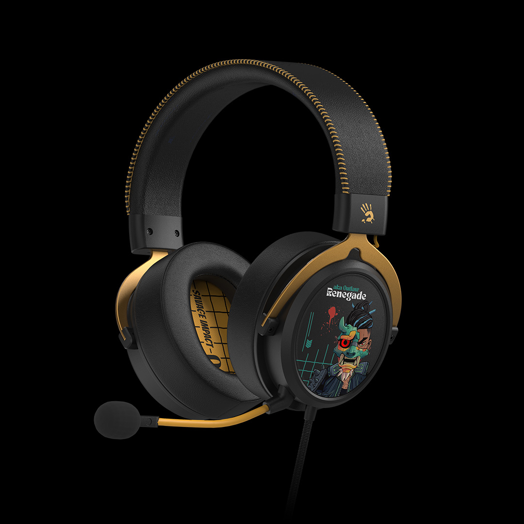 A4Tech Casti gaming Bloody Gaming-Specific Sound Quality USB Renegade, M595 Renegade Midnight - imagine 3