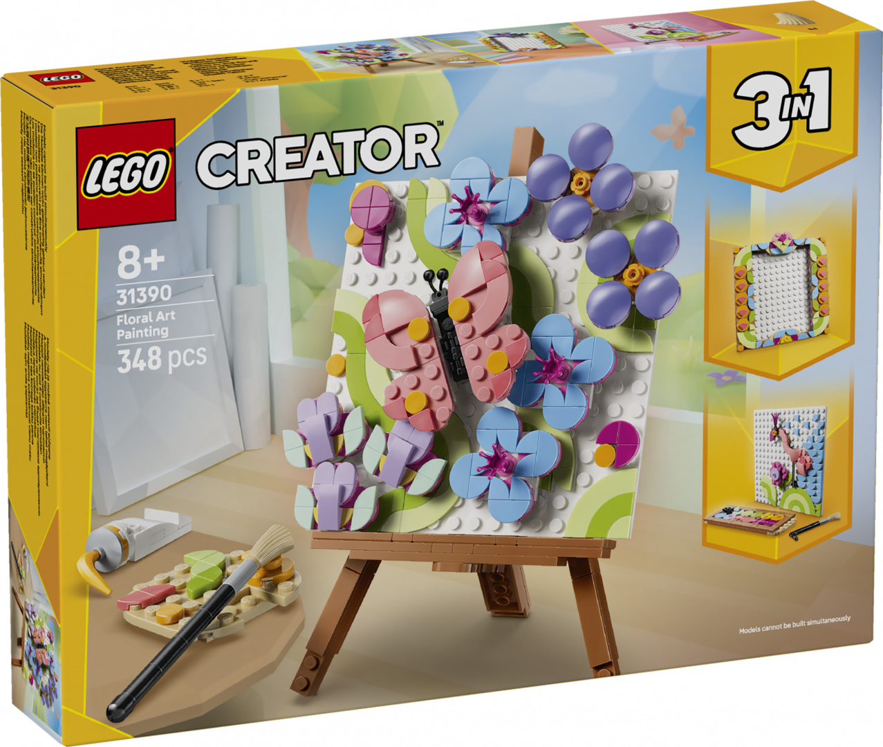 LEGO TABLOU DECORATIV CU ARTA FLORALA, LEGO31390 - imagine 3