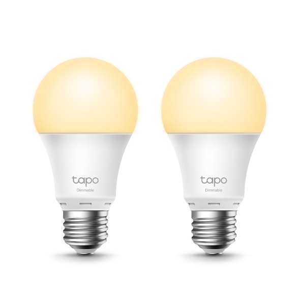 Tp-Link BEC LED wireless, 800lm, 8.7W, E27, se conecteaza la router Wi-Fi, Tapo L510E(2-pack)